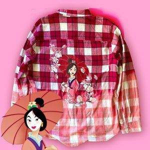 Disney Princess Mulan Portrait Dip-Dye Women’s Flannel